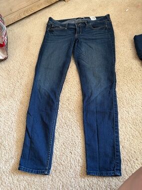 Hollister Women's Dark Blue Skinny Jeans